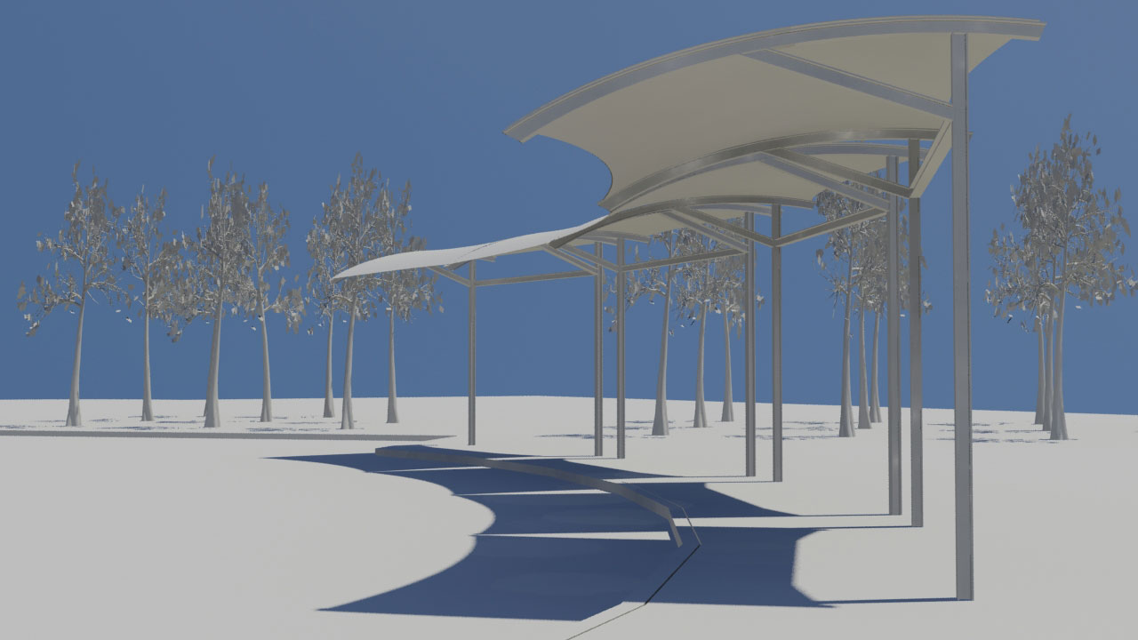 Proposed Canopies For Salt Lake City Central, Frontrunner Station