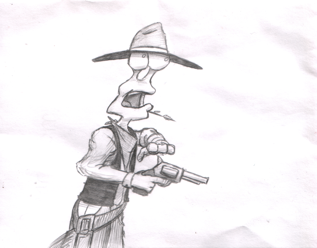 Mr Squishy as a Cowboy